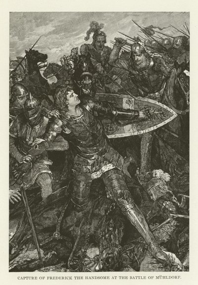 Cattura di Federico il Bello nella Battaglia di Muhldorf da American School