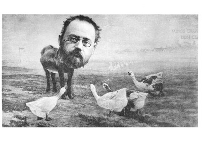 Caricatura di Emile Zola, l