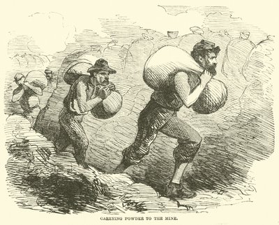 Trasporto di polvere alla miniera, luglio 1864 da American School