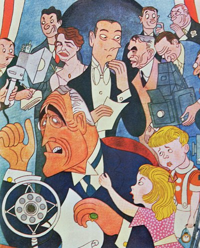 Commento a fumetti sui discorsi radiofonici 