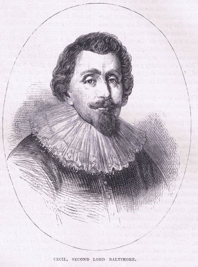 Cecil, secondo Lord Baltimore, illustrazione da Cassell