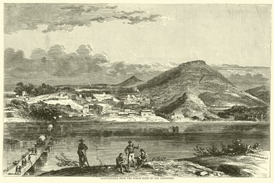 Chattanooga dalla riva nord del Tennessee, settembre 1863 da American School