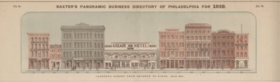Chesnut Street da Seventh a Sixth (Lato Nord), illustrazione da 