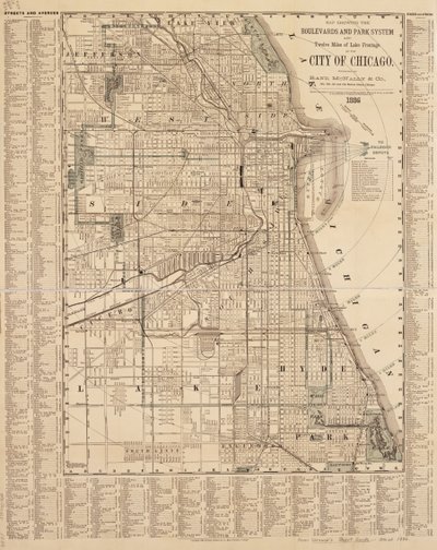 Mappa di Chicago da American School