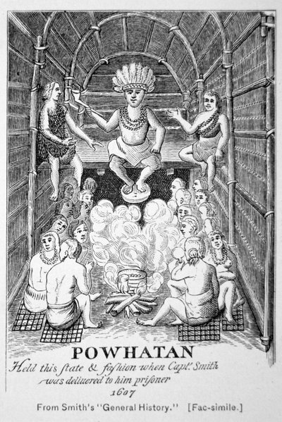 Capo Powhatan come appariva nel 1607, da 