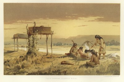 Sepoltura su impalcatura Chippewa da American School