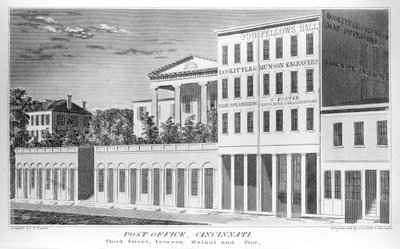 Ufficio postale di Cincinnati, Third Street, 1841 da American School