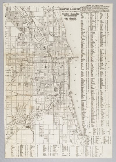 Mappa della città di Chicago da American School