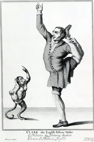 Clark il creatore di posture inglese, dalla serie The Cryes of the City of London Drawne after the Life, incisione di Marcellus Laroon II, pubblicato da Pierce Tempest, 1688 da American School