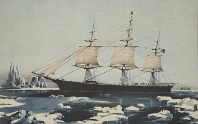 Clipper Ship, Red Jacket - Nel ghiaccio al largo di Capo Horn, durante il suo viaggio dall