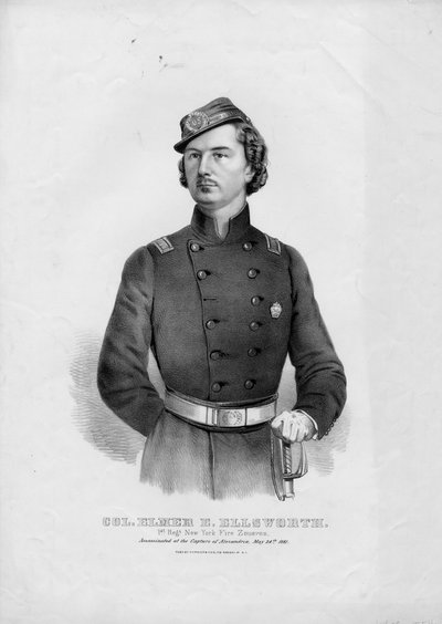Col. Elmer E. Ellsworth: 1° Reggimento New York Fire Zouaves da American School