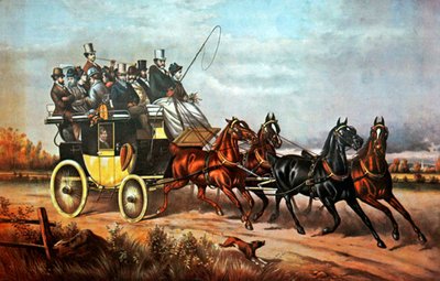 Carrozza del colonnello Kane, pubblicata da J. B. Brewster & Co da American School