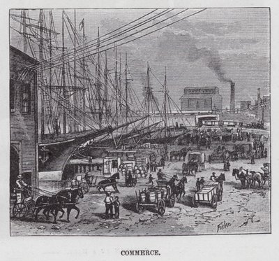 Commercio (incisione) da American School