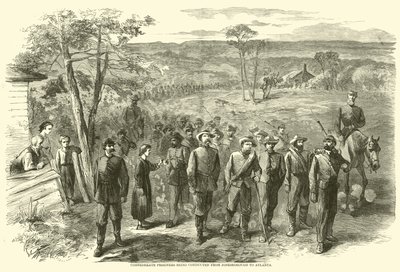 Prigionieri confederati condotti da Jonesborough ad Atlanta, settembre 1864 da American School
