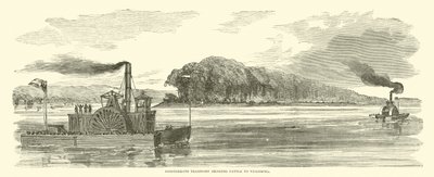 Trasporto confederato che porta bestiame a Vicksburg, febbraio 1863 da American School