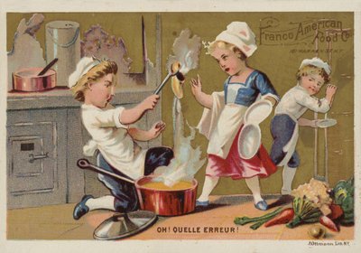 Cuochi che rovinano la cena in cucina da American School