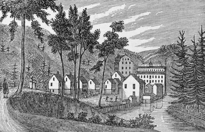 Villaggio della fabbrica di cotone, Glastenbury, da 