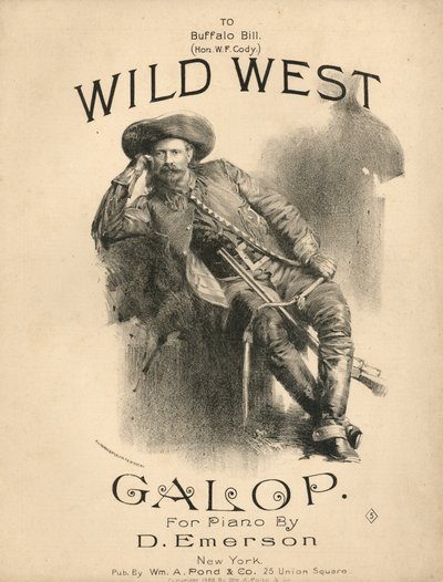 Copertina del foglio di partitura per Wild West Galop da American School