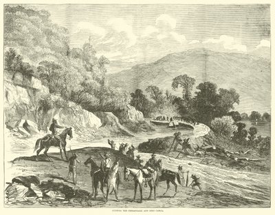 Taglio del Canale Chesapeake e Ohio, luglio 1864 da American School