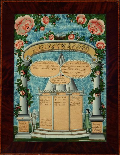 Registro della famiglia Darrow-Adkins-Wooding, 1825-32 da American School
