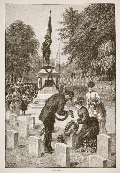 Giorno della Decorazione, da un libro pub. 1896 da American School