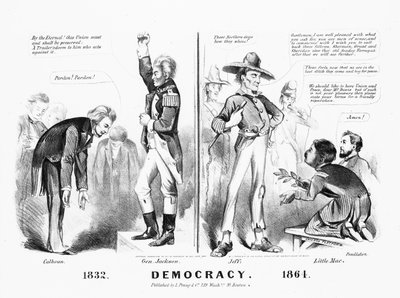 Democrazia pubblicata da Louis Prang & Co. 1864 da American School