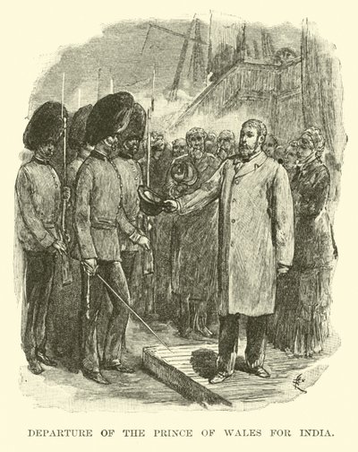 Partenza del Principe di Galles per l