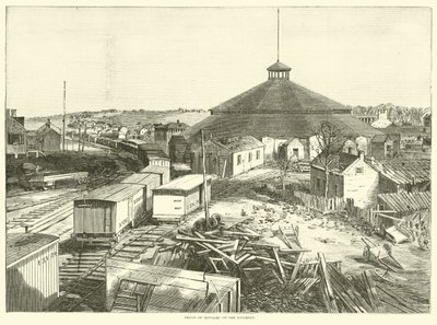 Deposito di rifornimenti sulla ferrovia, ottobre 1863 da American School