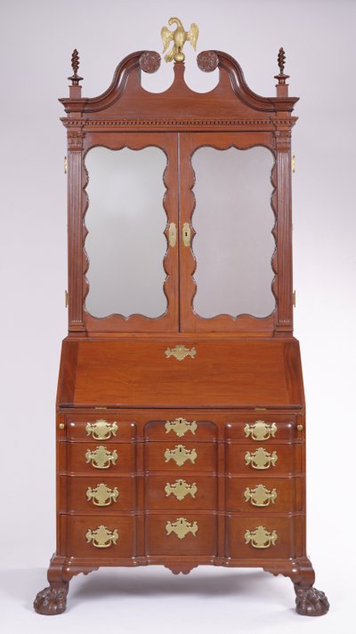 Scrivania e Libreria, da Boston, 1765-75 da American School