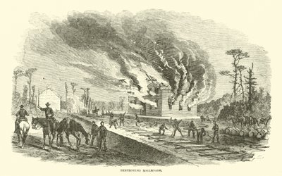 Distruzione delle ferrovie, aprile 1863 da American School