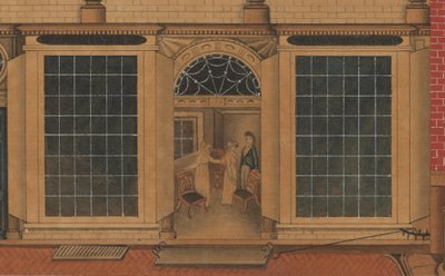 Dettaglio del Negozio e Magazzino di Duncan Phyfe in Fulton Street a New York City da American School