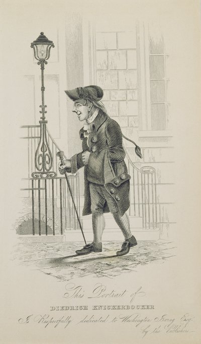 Diedrich Knickerbocker, dedicato a Washington Irving (1783-1859) da American School
