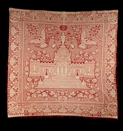Coperta a doppia tessitura, c.1876 da American School