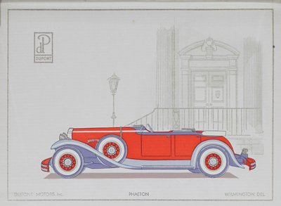 DuPont Motor Cars: Phaeton, 1921 da American School