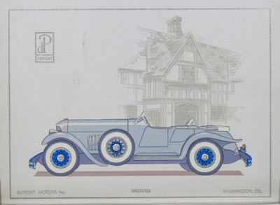 DuPont Motor Cars: Speedster, 1921 da American School
