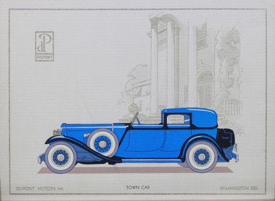 DuPont Motor Cars: Auto di città, 1921 da American School