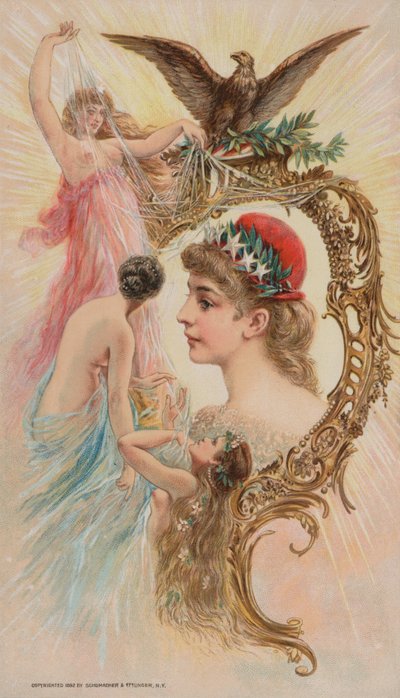 Aquila e ninfe, 1892 da American School