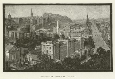 Edimburgo, da Calton Hill da American School