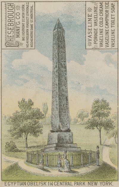 Obelisco egiziano a Central Park New York da American School