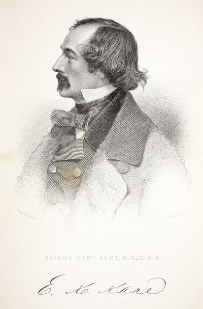 Elisha Kent Kane, illustrazione da The second Grinnell Expedition in Search of Sir John Franklin... da American School
