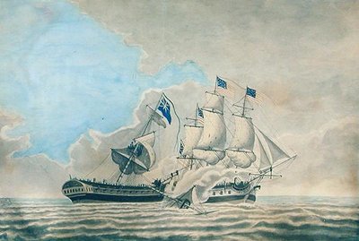 Scontro tra la Fregata U.S. Constund e H.M.S. Guerriere da American School