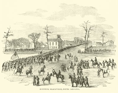 Entrata a Blackville, Carolina del Sud, gennaio 1865 da American School