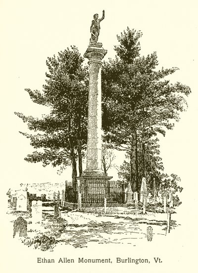 Monumento di Ethan Allen, Burlington, Vt da American School