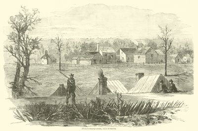 Quartier generale di Ewell, vicino a Richmond, marzo 1865 da American School