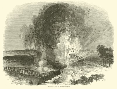 Esplosione del forte sul fronte di McPherson, giugno 1863 da American School