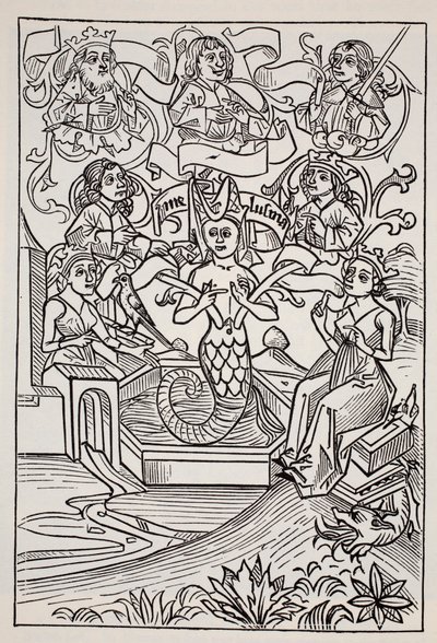 Fata Melusina, da La guida mondiale a gnomi, fate, elfi e altri piccoli esseri di Thomas Keightley, pubblicato nel 1880 da American School