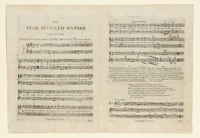 Prima edizione dello spartito per "The Star Spangled Banner. A Patriotic da American School