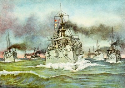 Squadrone volante della Marina degli Stati Uniti durante la guerra ispano-americana, 1898 da American School