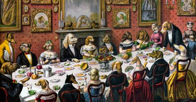 Cena formale per cani da American School