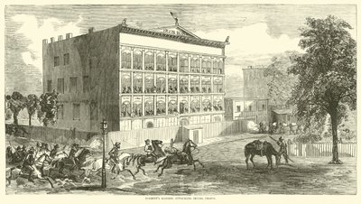 I razziatori di Forrest attaccano la prigione di Irving, agosto 1864 da American School